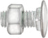 Auveco # 8625 Bumper Bolt 7/16"-14 X 1" Stainless Steel Cap Pan Head With Hex Lock Nut. Qty 25.