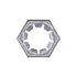 Auveco No. 8858 Hex Palnut Lock Nut1/2"-20 3/4" Hex Zinc, Quantity - 100