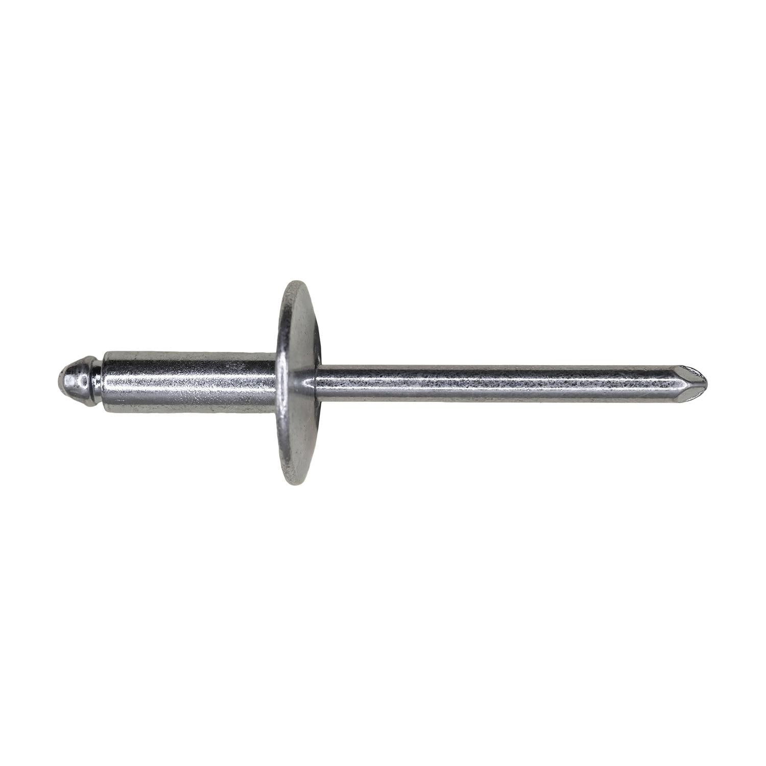 Auveco # 8898 Blind Rivet Steel Large Flange 5/8"� Diameter 3/16"� Grip 1/4"� - 3/8"� SD66BSLF. Qty 1000.