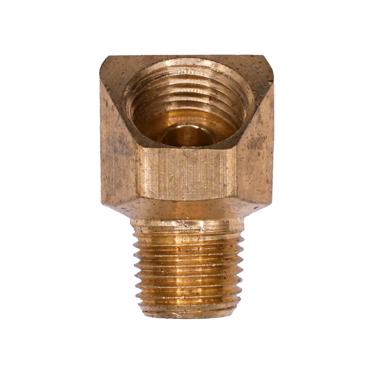 Auveco # 91 Brass 45 Degree Inverted Flare 1/4" To Male Pipe 1/8" Adapter. Qty 5.