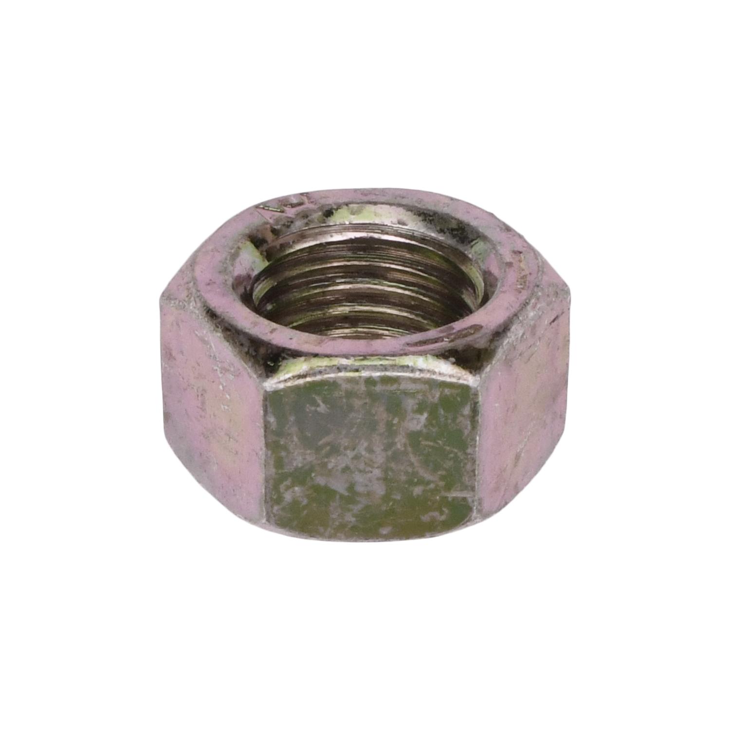 Auveco No. 9309 3/8"-24 Grade 8 Hex Nut Zinc High Alloy, Quantity - 100