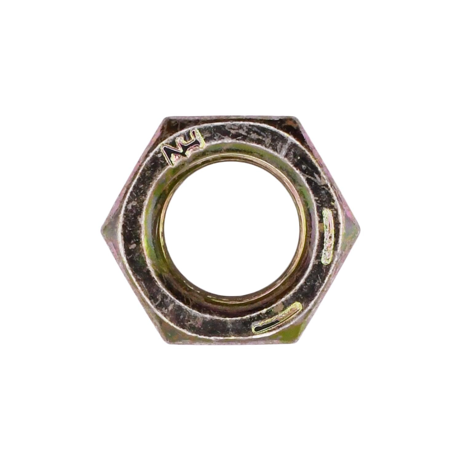 Auveco No. 9309 3/8"-24 Grade 8 Hex Nut Zinc High Alloy, Quantity - 100