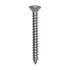 Auveco No. 9402 6 X 1-1/4" Phillips Oval Head Tapping Screw 18-8 Stainless Steel, Quantity - 100