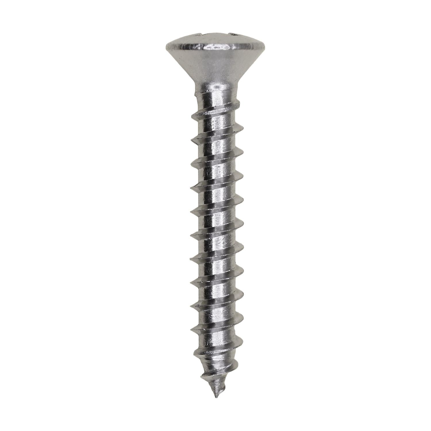 Auveco No. 9411 10 X 1-1/4" Phillips Oval Head Tapping Screw 18-8 Gr.S.S, Quantity - 100