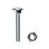 Auveco # 9482 1/4" X 1" Carriage Bolt Zinc. Qty 50.