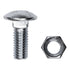 Auveco No. 9498 3/8" X 1" Carriage Bolt Zinc, Quantity - 25