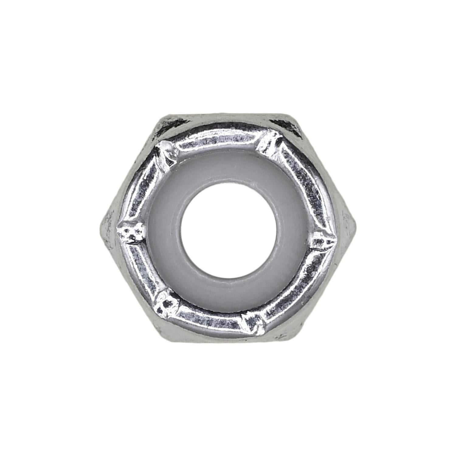 Auveco No. 9537 10-32 Nylon Insert Hex Stop Nut Zinc, Quantity - 100