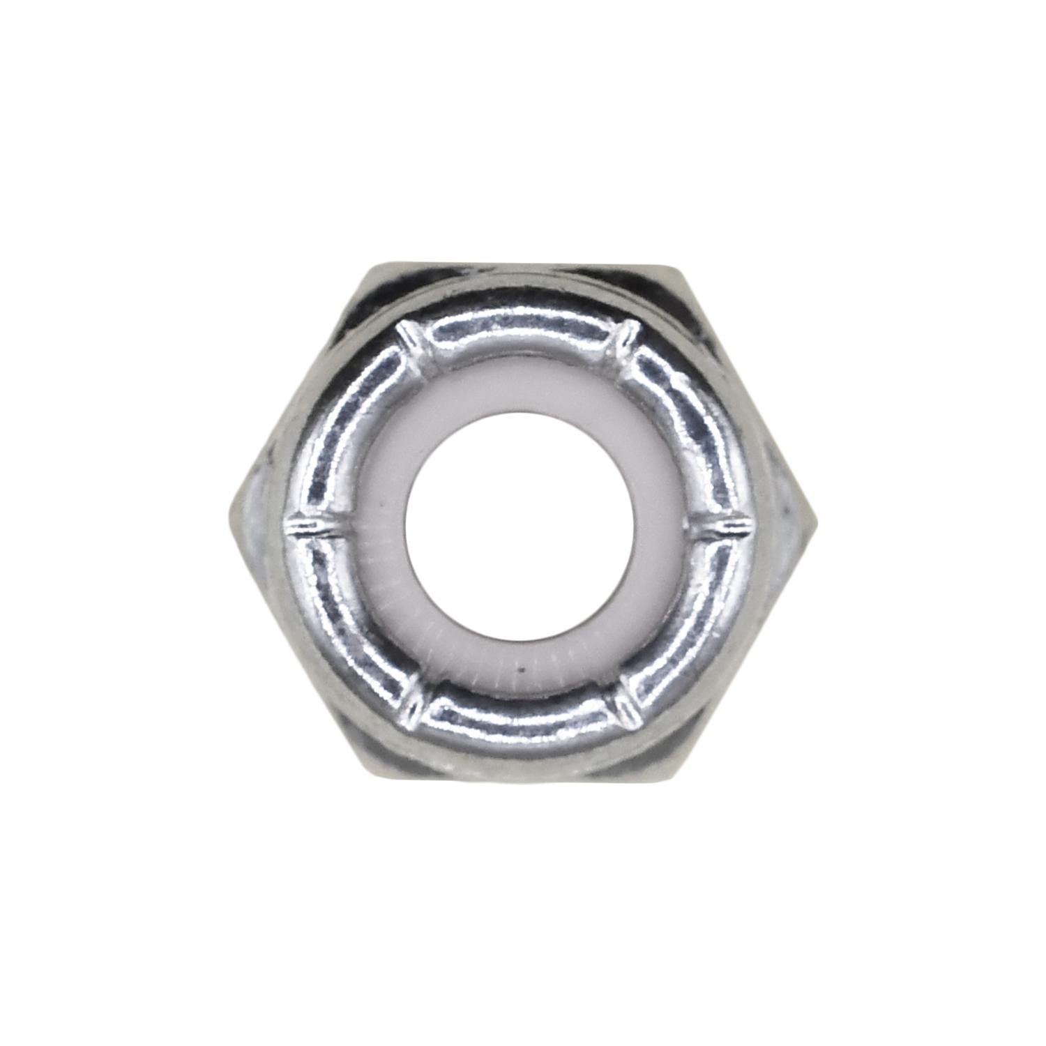Auveco No. 9539 1/4"-20 Nylon Insert Hex Stop Nut Zinc, Quantity - 100
