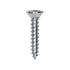 Auveco No. 9556 6 X 3/4" Phillips Flat Head Wood Screw Zinc, Quantity - 100