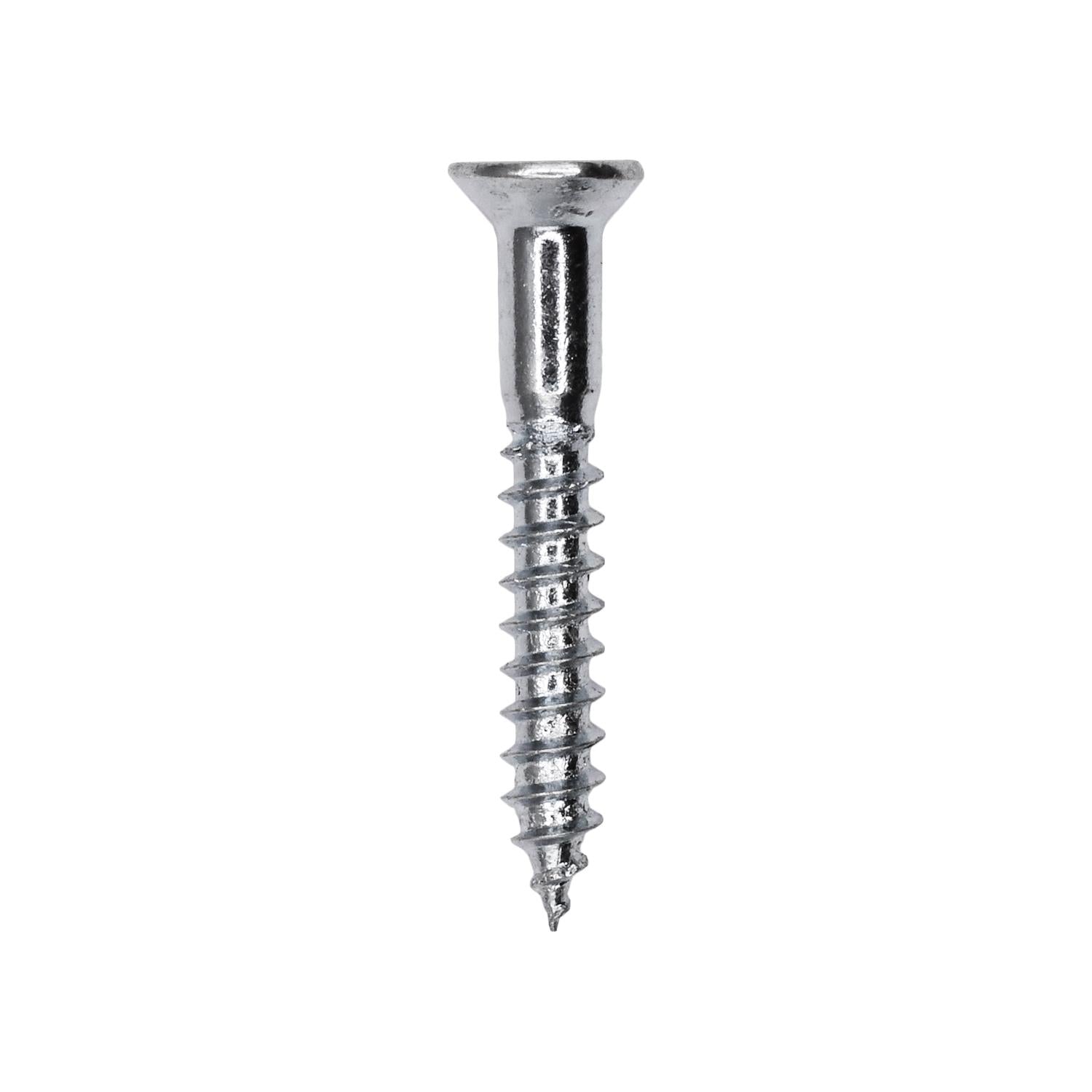 Auveco # 9557 6 X 1" Phillips Flat Head Wood Screw Zinc. Qty 100.