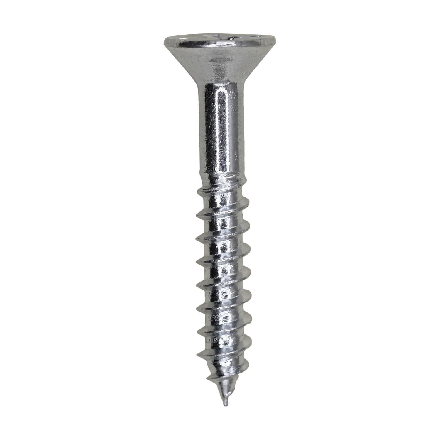 Auveco # 9571 10 X 1-1/4" Phillips Flat Head Wood Screw Zinc. Qty 100.