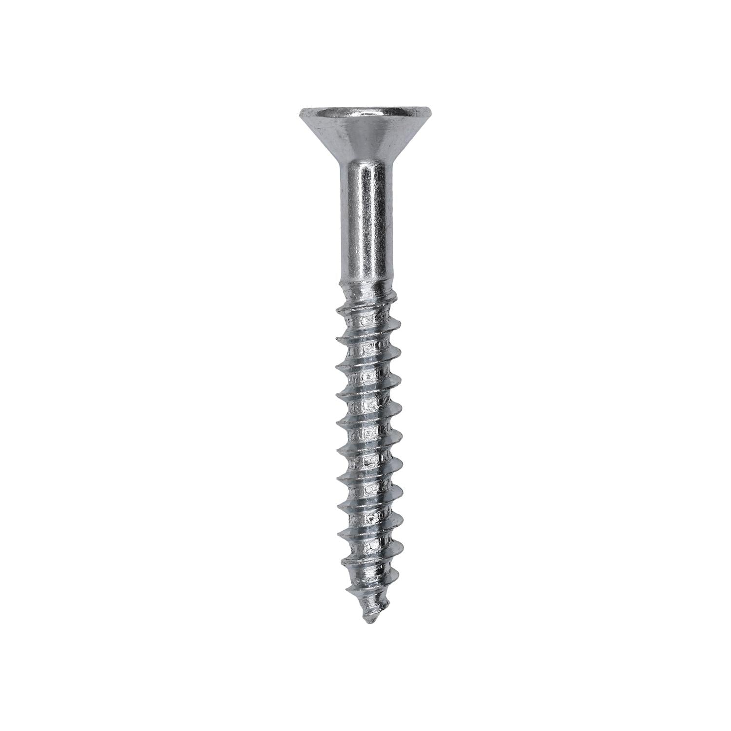 Auveco # 9582 14 X 2" Phillips Flat Head Wood Screw Zinc. Qty 100.