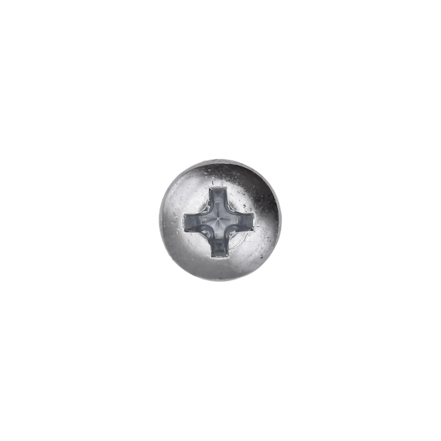 Auveco No. 9604 8-18 X 7/16"Phillips Pan Head #2 Teks Screw Zinc, Quantity - 100