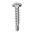 Auveco No. 9609 10-16 X 1" Phillips Pan Head #2 Teks Screw Zinc, Quantity - 100