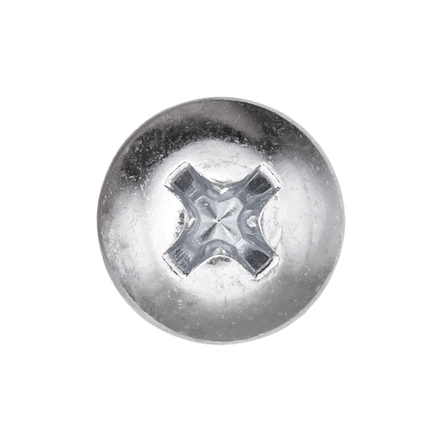 Auveco No. 9609 10-16 X 1" Phillips Pan Head #2 Teks Screw Zinc, Quantity - 100