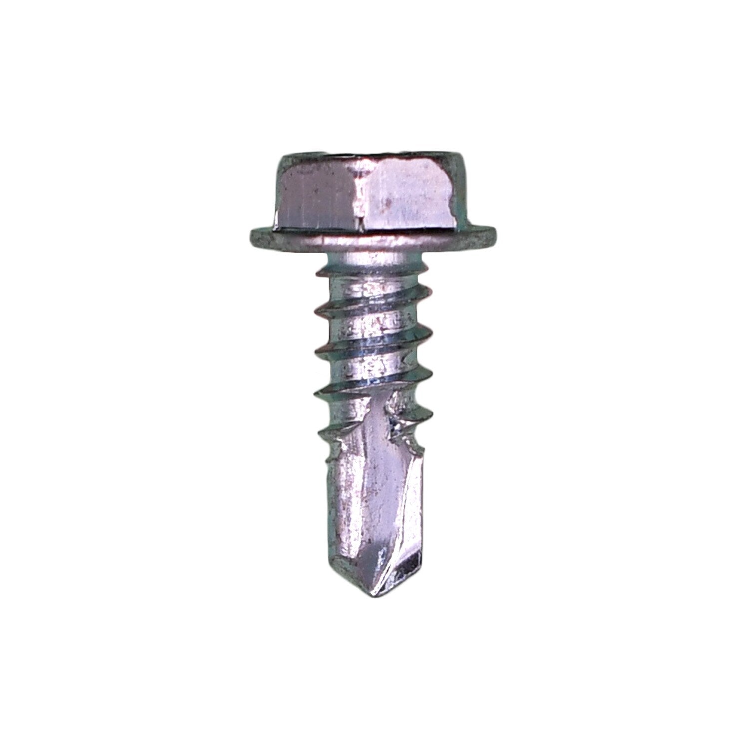Auveco No. 9611 #8 X 1/2" Hex Washer Head Teks Tapping Screw Zinc, Quantity - 100