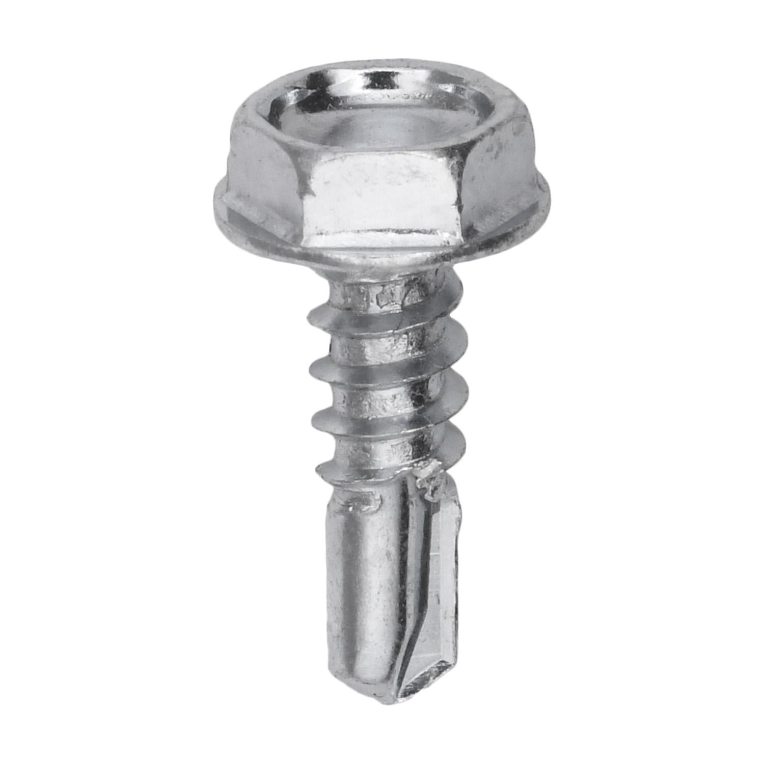 Auveco No. 9614 10-16 X 5/8" Hex Washer Head #2 Teks Screw Zinc, Quantity - 100