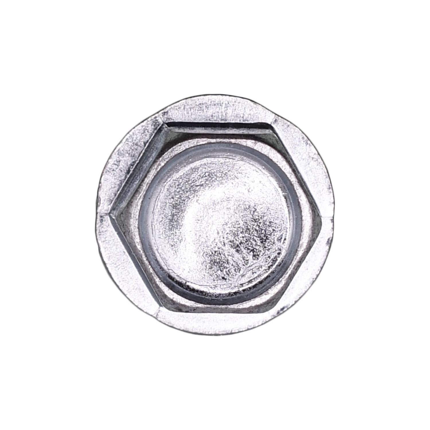 Auveco No. 9620 1/4"-14 X 3/4" Hex Washer Head #3 Teks Screw Zinc, Quantity - 100