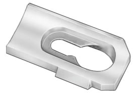 Auveco No. 9850 Molding Clip For Landau Top - White Nylon, Quantity - 100