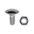 Auveco No. 9854 Bumper Bolt & Nut, Quantity - 25