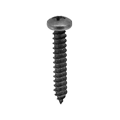 Auveco # 10182 #8 X 1" Phillips Pan Head Tapping Screw Black Oxide. Qty 100.