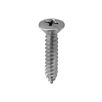 Auveco # 11088 #10 X 1" Phillips Oval Head Tapping Screw - Black Oxide. Qty 100.