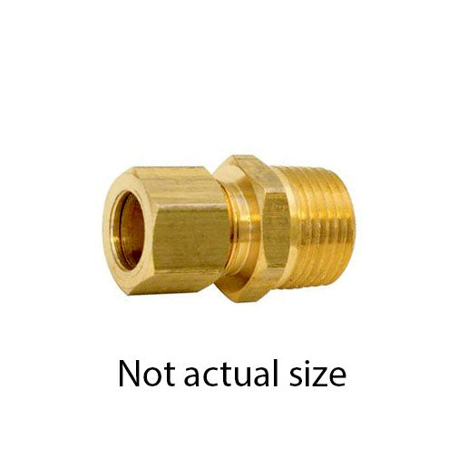 Auveco 121 Brass Male Connector 1/4 Tube 1/8 Pipe Threads Qty 5 