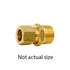 Auveco 125 Brass Male Connector 3/8 Tube Size 1/8 Threads Qty 5 