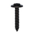 Auveco # 12954 Phillips Flat Washer Head Tapping Screw #10 X 1" Black. Qty 50.