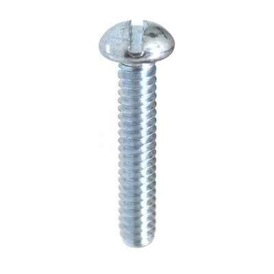 Auveco 13306 10-24 X 1 Slotted Round Head Machine Screw 18-8 Qty 50 