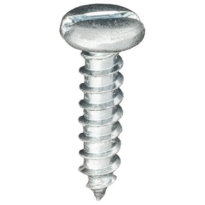 Auveco # 1382 Slotted Pan Head Tapping Screw 14 X 1" Zinc. Qty 100.