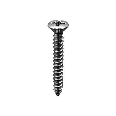 Auveco # 2633 8 X 2" Phillips Oval Head Tapping Screw Zinc. Qty 100.