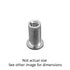 Auveco 16179 Large Flange Thin Sheet Aluminum Nutsert 10-24 Threads Qty 50 