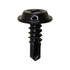 Auveco # 16478 #8 X 1/2" Phillips Flat Top Washer Head Tapping Screw Black. Qty 100.