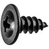 Auveco # 16997 Phillips Oval Washer Head Tapping Screw #8 X 3/8" Black. Qty 100.