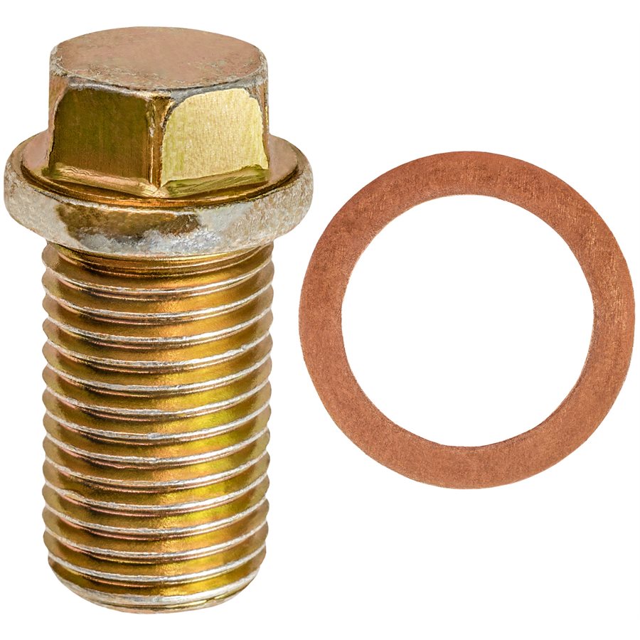 Auveco # 18026 Oil Drain Plug With Gasket M14-1.5 Threads Zinc. Qty 2.