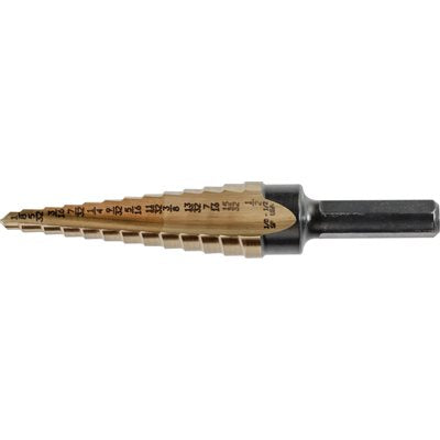 Auveco 22638 1/8 - 1/2 Step Drill With 3 Flats Qty 1 