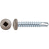 Auveco 22664 6 X 3/4 Brown/Tan RV Screws Square Drive, Pan Head, Self-Drilling Teks, Zinc Qty 100 