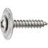 Auveco 23347 Phillips Oval Head Tapping Screw Countersunk Washer 10 X 1-1/4 - Chrome Qty 50 