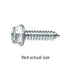 Auveco 2967 12 X 5/8 Indented Hex Washer Head Tapping Screw Zinc Qty 100 