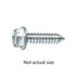 Auveco 9825 14 X 1/2 Indented Hex Washer Head Tapping Screw 3/8 AF Zinc Qty 100 