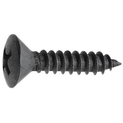 Auveco 23806 Phillips Oval Head Tapping Screw 8 X 3/4 - Black Qty 100 