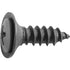 Auveco 23838 Phillips Oval Head Sems Flush Washer Tapping Screw 10 X 5/8 - Black Qty 100 