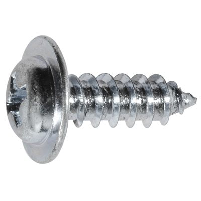 Auveco 24019 Phillips Flat Top Washer Head Tapping Screw 8 X 1/2 - Zinc Qty 100 