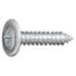 Auveco 24450 M4 2 X 20mm Phillips Flat Washer Head Tapping Screw - Zinc Qty 100 