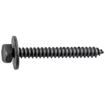 Auveco 24517 M4 2 X 35mm Unslotted Indented Hex Head Tapping Screw W/Loose Washer Qty 50 