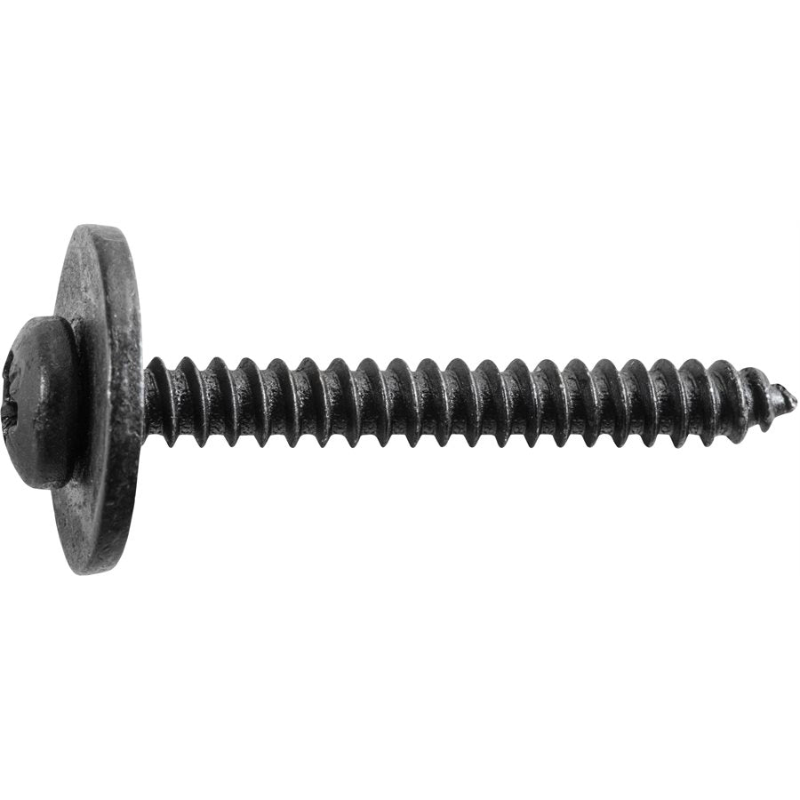 Auveco 24538 M4 2 X 35mm Phillips Pozi Tapping Screw W/Free-Spinning Washer Qty 50 