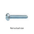 Auveco 2531 6-32 X 3/4 Slotted Round Head Machine Screw Zinc Qty 100 