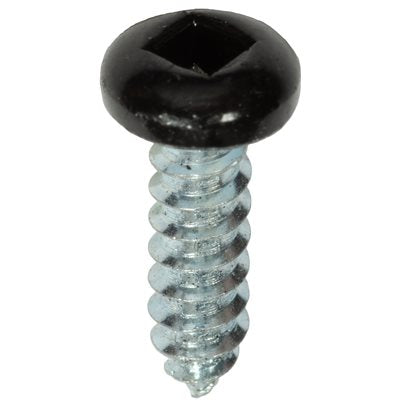 Auveco # 25355 6 x 1/2" Black Painted Square Drive Pan Head Tapping Screw. Qty 100.