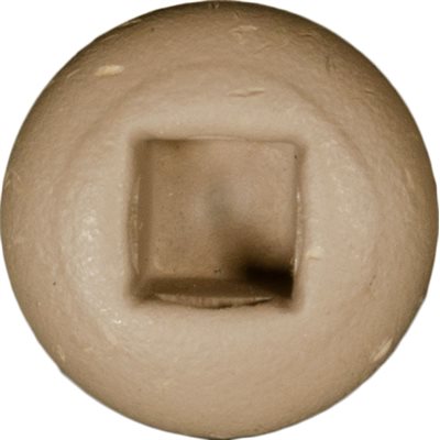 Auveco # 25356 6 x 1/2" Tan Painted Square Drive Pan Head Tapping Screw. Qty 100.